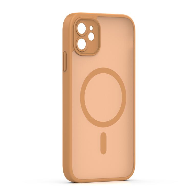 Mag Matt case for iPhone 11 brown camera protection
