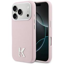 Karl Lagerfeld -suojakuori iPhone 17 Pro Max 6,9":lle, HC MAGSAFE PU FW W/ KHEAD LOGO PINK