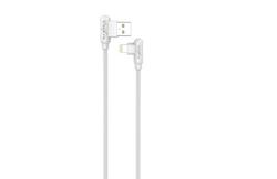 CABLE MX CORNER FAST CHARGE LIGHTNING 2.4A/1M, WHITE ANGULAR