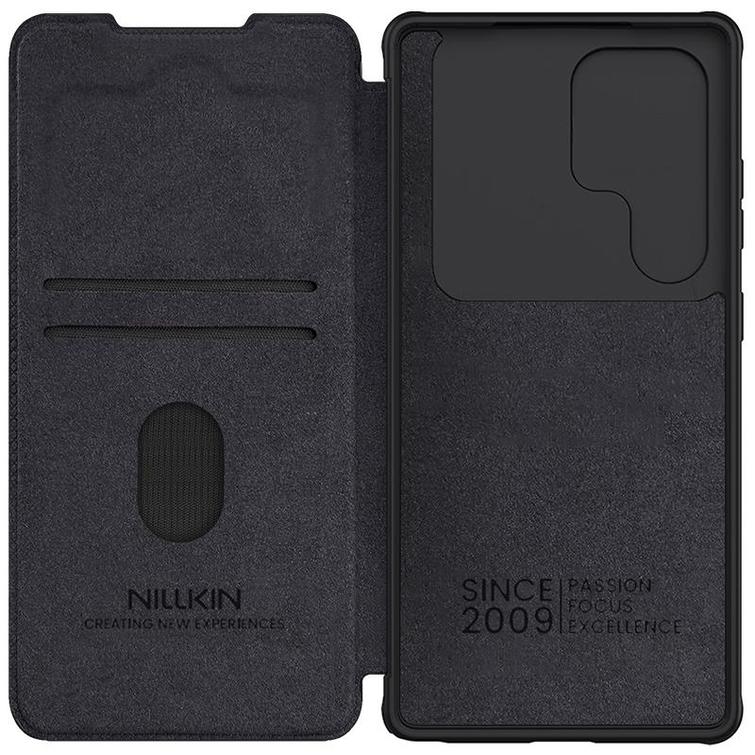 NILLKIN QIN PRO LEATHER CASE SAMSUNG S25 ULTRA BLACK