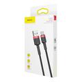Baseus-kaapeli Cafule USB - USB-C 2,0 m 2A puna-musta
