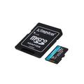 Kingston muistikortti 128GB microSDXC Canvas Go Plus Gen4 200MB/s A2 U3 V30 + adapteri