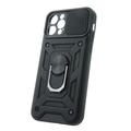Defender Slide -suojakuori iPhone 12 / 12 Pro 6,1":lle, musta