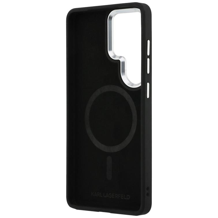 Karl Lagerfeld case Embossed Ring RSG Logo MagSafe for Samsung Galaxy S26 Ultra black