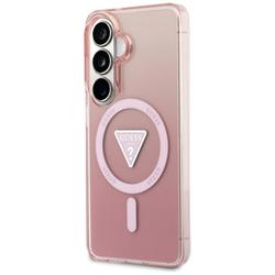 Guess case IML Gradient Triangle MagSafe for Samsung Galaxy S26 pink