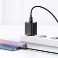 Baseus wall charger Super Si PD 20W 1x USB-C black + USB-C - Lightning cable