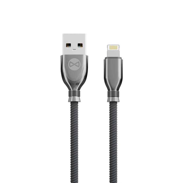 Forever Tornado USB-kaapeli - Lightning 1,0 m 3A musta