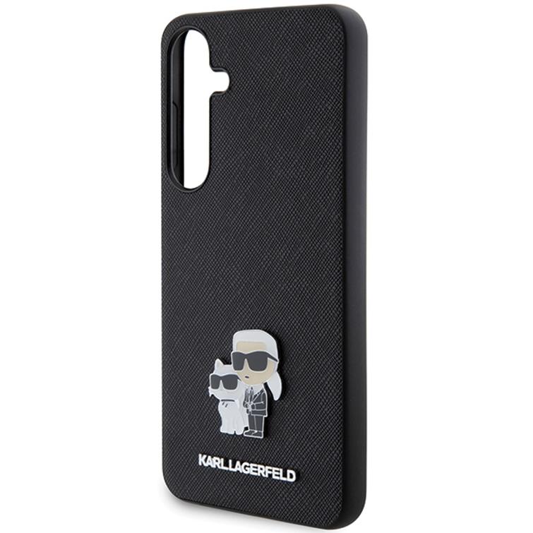 Karl Lagerfeld case for Samsung Galaxy S24 Plus KLHCS24MPSAKCMPK black HC SAFFIANO KC PIN