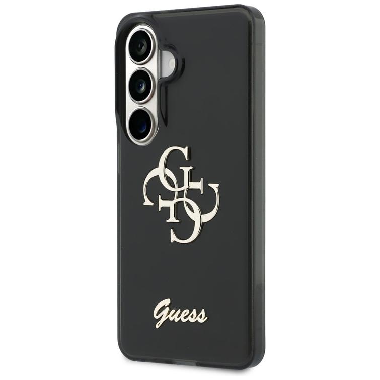 Guess case IML Big Metal 4G Script for Samsung Galaxy S26 black