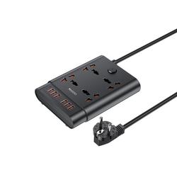 YESIDO MC08 EXTENSION CABLE 10IN1 2650W 6XUSB-A BLACK