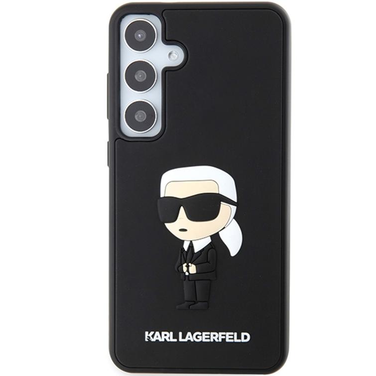 Karl Lagerfeld case for Samsung Galaxy S24 KLHCS24S3DRKINK black HC 3D RUBBER IKONIK NFT