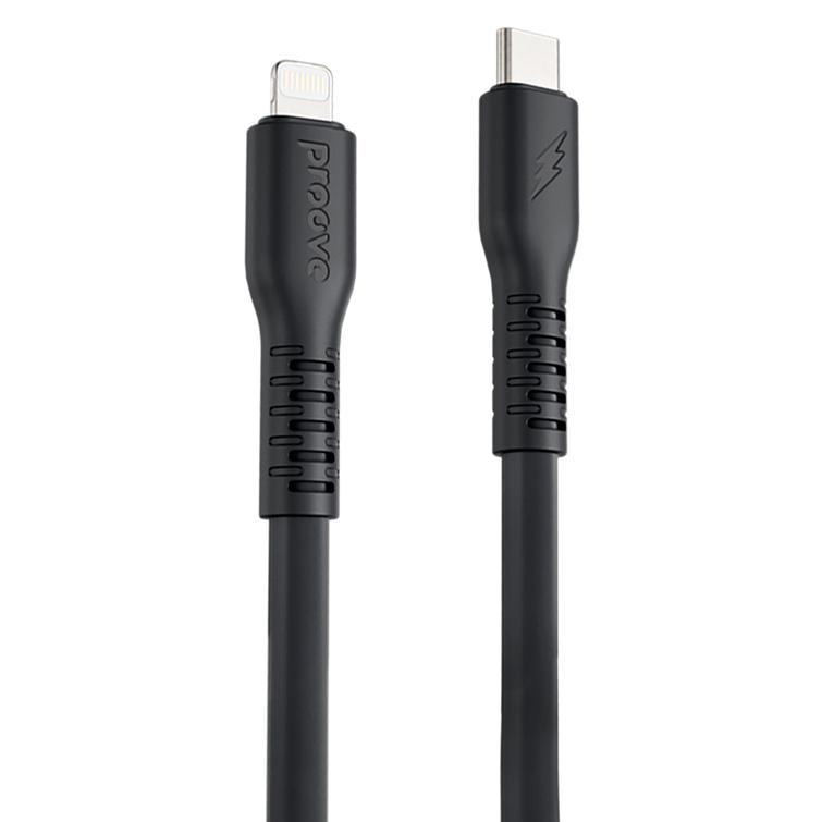 Proove-kaapeli Eternal USB-C - Lightning 2m 3A musta
