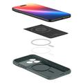 Spigen Thin Fit Mag Magsafe -kotelo iPhone 17 Pro Maxille, syv&auml;nvihre&auml;