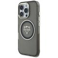 Guess Hardcase MagSafe IML Metal Mountain Logo -suojakuori iPhone 16 Pro 6,3":lle, musta