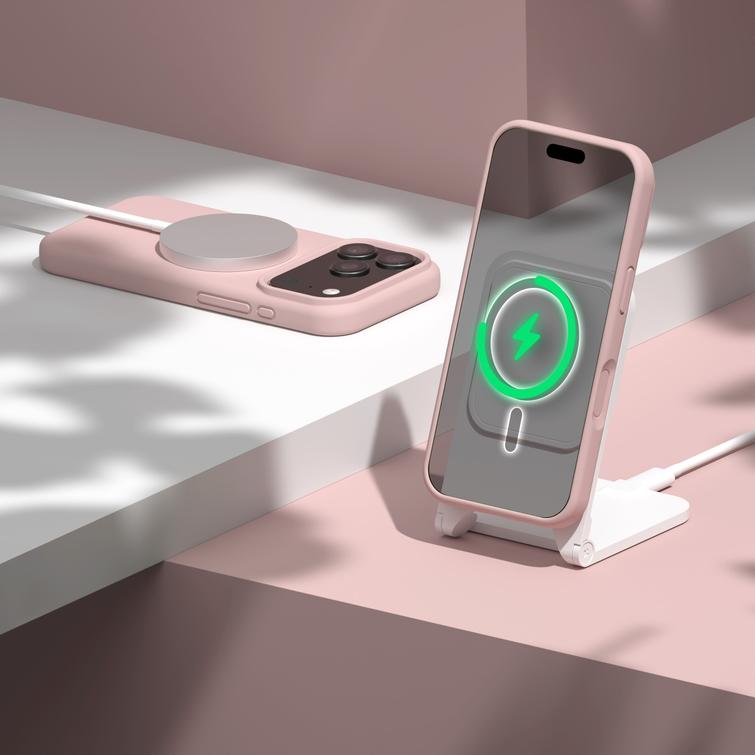 Etteri Silicone Mag kotelo iPhone 17 Prolle vaaleanpunainen