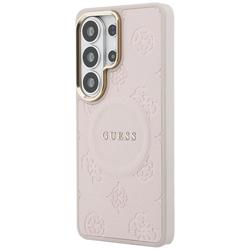 Guess case Saffiano Peony Embossed Ring MagSafe for Samsung Galaxy S26 Ultra pink