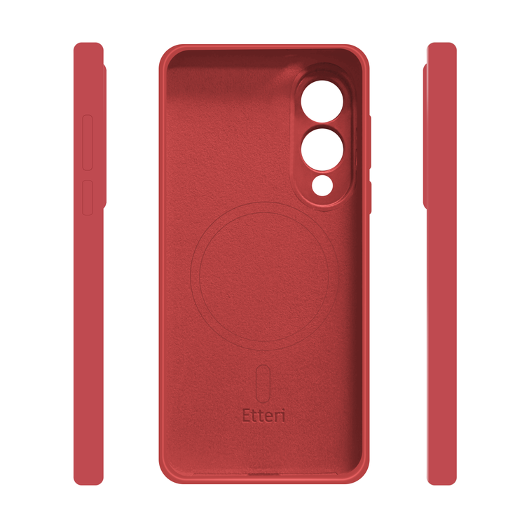Etteri Silicone Mag kotelo Samsung Galaxy S25 Edge vadelmalle