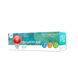 Forever Light LED Bulb E27 G45 2W 230v red 5pcs