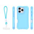 Safepop case with strap for iPhone 16 Pro 6,3" blue