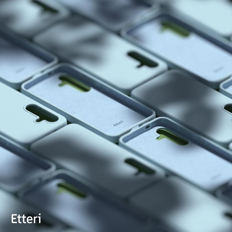 Etteri-silikonikuori Samsung Galaxy S25 Plus -puhelimelle vaaleansininen