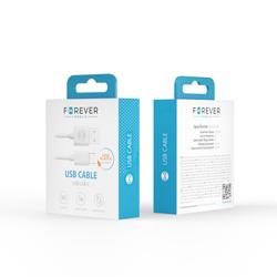 Forever-kaapeli USB - USB-C 1,0 m 2A valkoinen