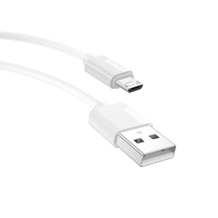 CABLE T-PHOX NETS MICRO USB WHITE 3A ; PVC ; 1,2M