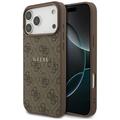 Guess 4G Ring Classic Logo MagSafe case for iPhone 17 Pro Max brown