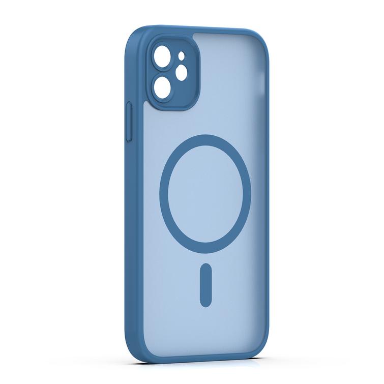 Mag Matt case for iPhone 11 dark blue camera protection