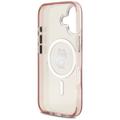 Karl Lagerfeld suojakuori iPhone 17 6,1" IML Choupette Sketch Logo MagSafe vaaleanpunainen