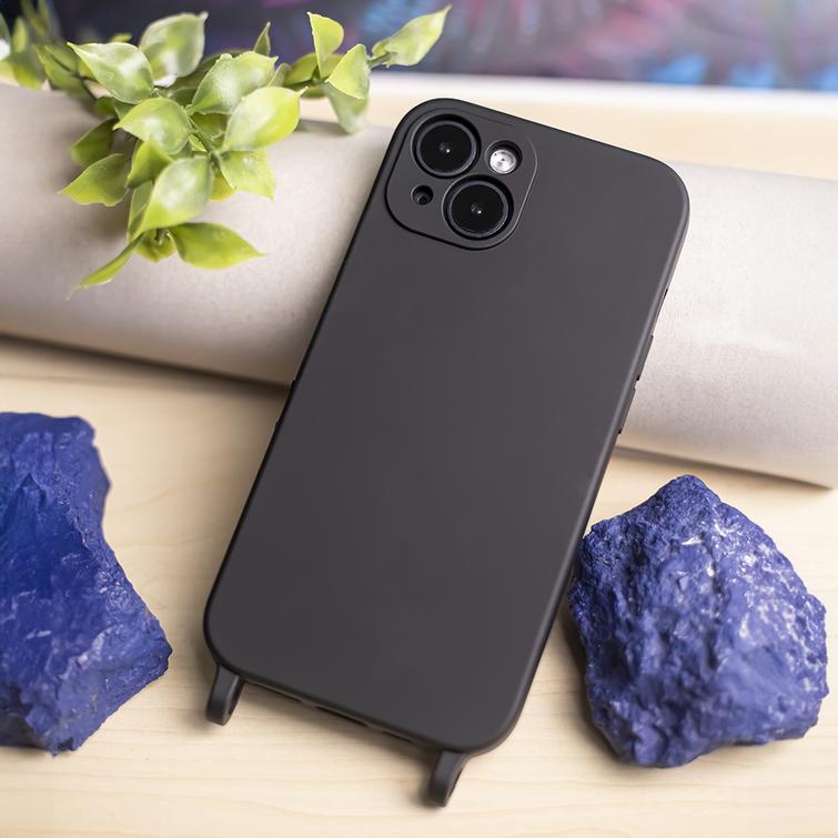 Xiaomi Redmi 12c / Redmi 11a -puhelimelle tarkoitettu silikonikotelo, musta