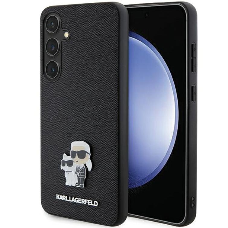 Karl Lagerfeld case for Samsung Galaxy S24 Plus KLHCS24MPSAKCMPK black HC SAFFIANO KC PIN
