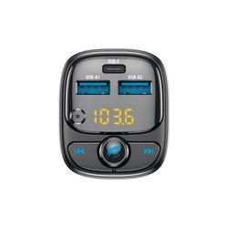 Forever FM-l&auml;hetin BT 2 x USB-A 1 x USB-C PD 30W TR-370 musta