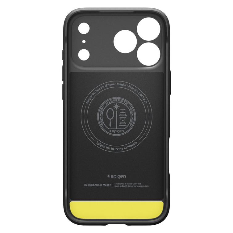 Spigen Rugged Armor Mag Magsafe -kotelo iPhone 17 Pro Maxille, mattamusta