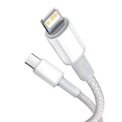 Baseus-kaapeli High Density PD USB-C - Lightning 2,0 m valkoinen 20W