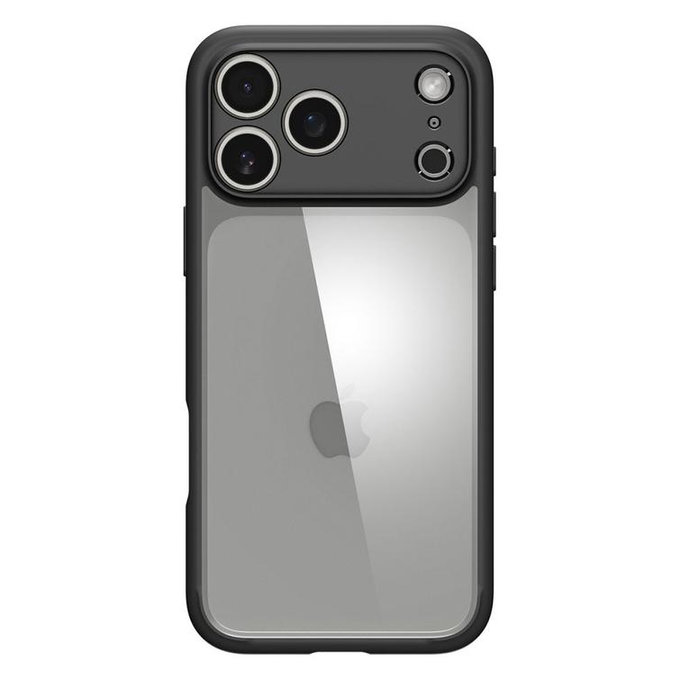 Spigen Ultra Hybrid -suojakuori iPhone 17 Pro Maxille, mattamusta
