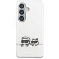 Karl Lagerfeld case IML Peekaboo Karl&Choupette MagSafe for Samsung Galaxy S26 Plus transparent