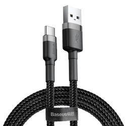 Baseus-kaapeli Cafule USB - USB-C 0,5 m 3A harmaanmusta
