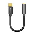 Baseus-sovitin L54 USB-C - 3,5 mm liit&auml;nt&auml;, musta