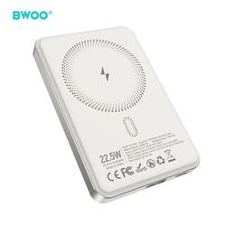 BWOO P82 BO 10000mah 15w varavirtalähde langaton lataus vaaleanharmaa