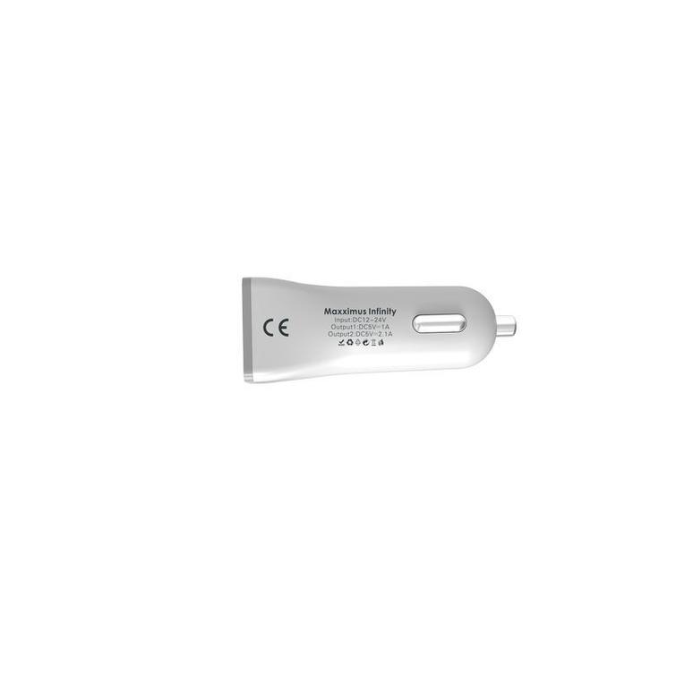 CAR CHARGER MAXXIMUS INFINITY 2.1A LIGHTNING , 2xUSB