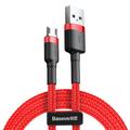 Baseus-kaapeli Cafule USB - micro USB 1,0m 2,4A punainen