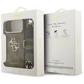 Guess 4G Big 4G Classic Logo Big Strap Metal Buttons -suojakuori iPhone 17 Pro Maxille, ruskea