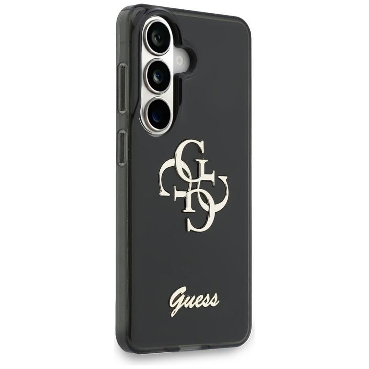 Guess case IML Big Metal 4G Script for Samsung Galaxy S26 black