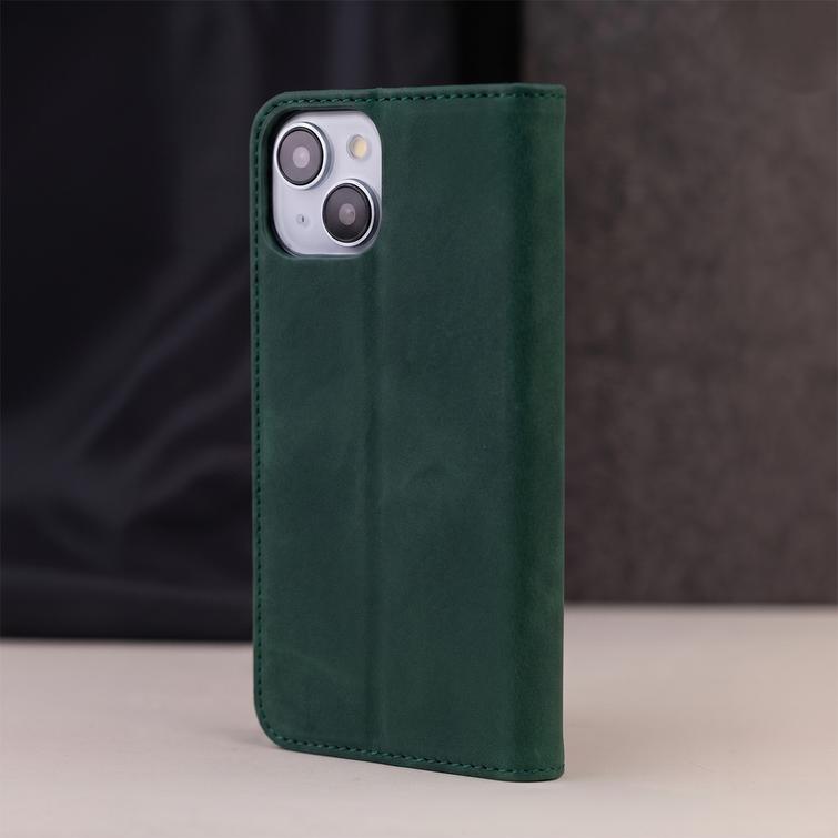 Smart Suede case for iPhone 16e / 17e green