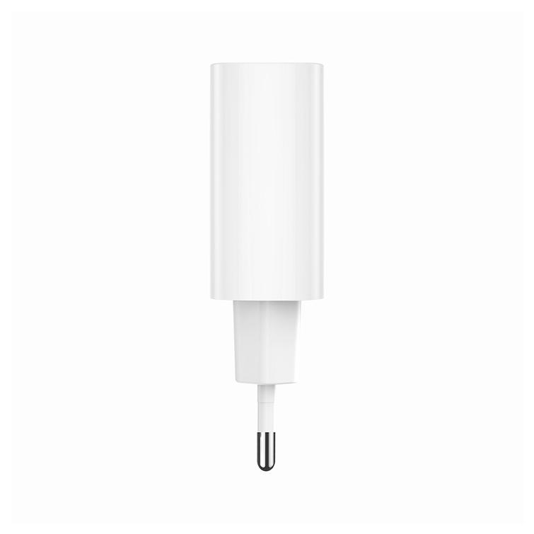 Forever TC-07-30AC PD QC laturi 1x USB-C 1x USB 30W valkoinen + USB-C - USB-C kaapeli 60W