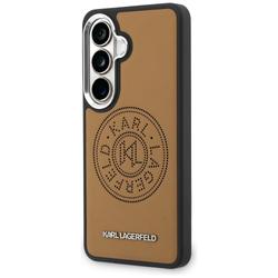 Karl Lagerfeld case Perforated KL MagSafe for Samsung Galaxy S26 brown
