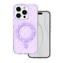 Bubble Dots Mag kuori iphone 15 Pro 6,1" violetti
