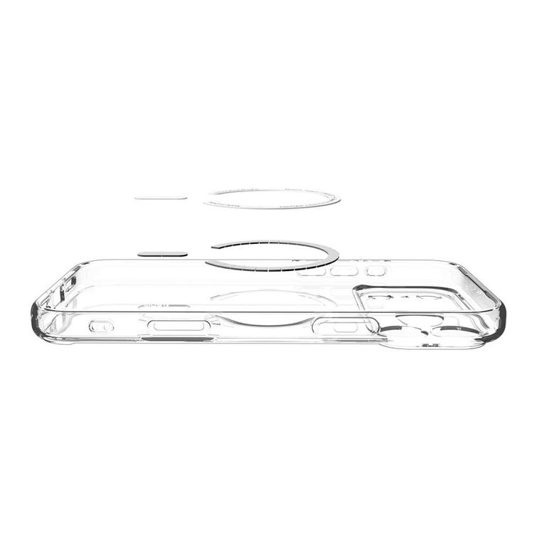 Spigen Ultra Hybrid Mag Magsafe -kotelo iPhone 17 Pro Maxille, kirkas/valkoinen
