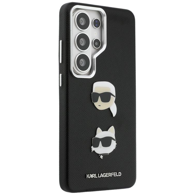 Karl Lagerfeld case Saffiano Double Heads Metal for Samsung Galaxy S26 Ultra black
