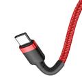 Baseus-kaapeli Cafule PD 2.0 USB-C - USB-C 2,0m 3A punainen 60W